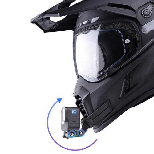 Motorcycle helmet chin - , mount
