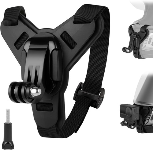 Motorcycle helmet chin mount - chin,