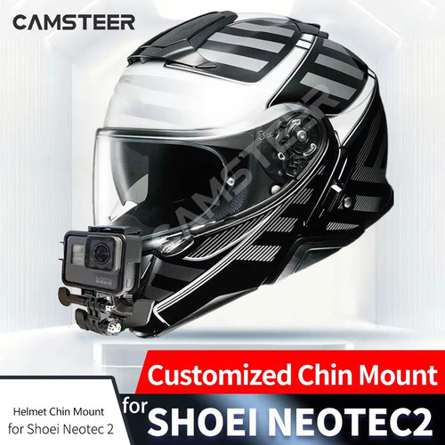 Motorcycle helmet chin mount - chin,