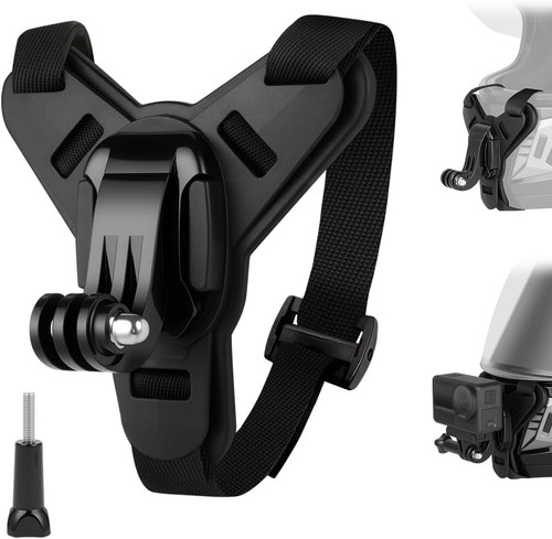 Motorcycle helmet chin - chin, mount