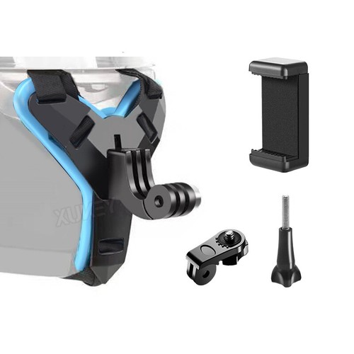 Motorcycle helmet chin mount - helmet,